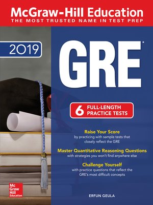 cover image of McGraw-Hill Education GRE 2019
